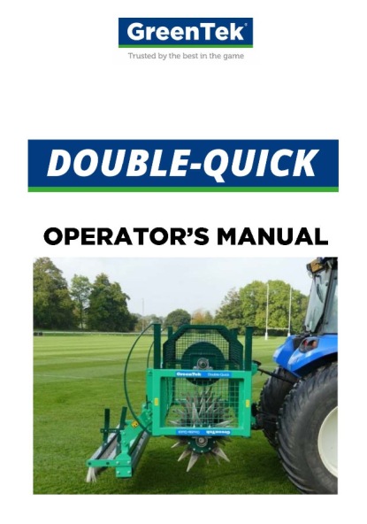 Double-Quick Operator's Manual