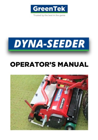 Dyna-Seeder Operator's Manual