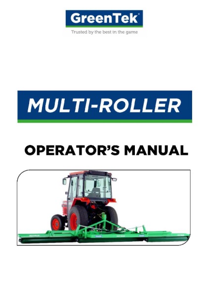 Multi-Roller Operator's Manual